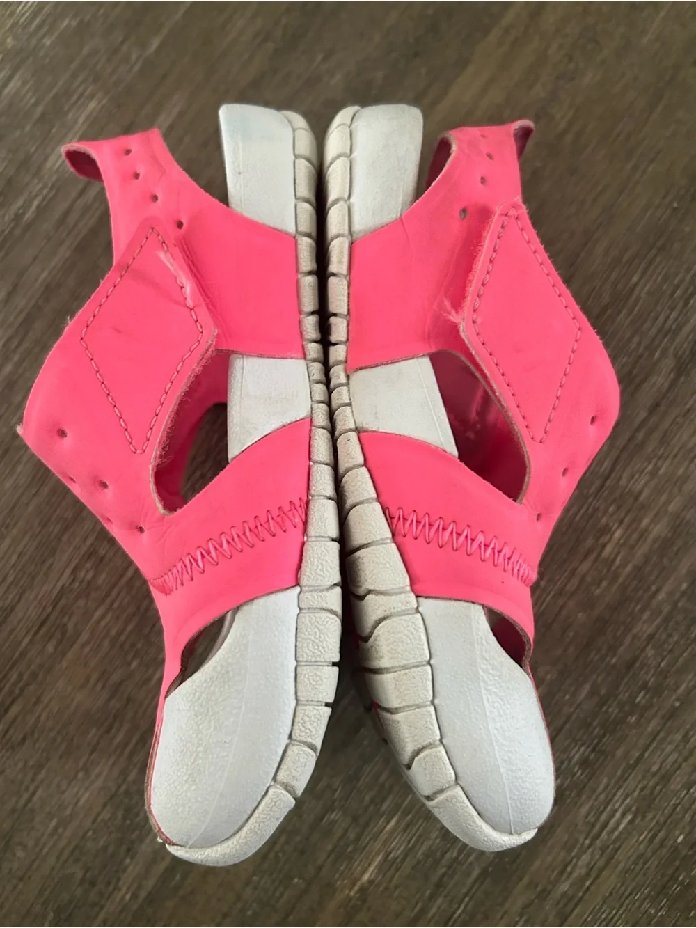 Air Jordan Sandals , Gently Used, Size 8 For Little Girls.